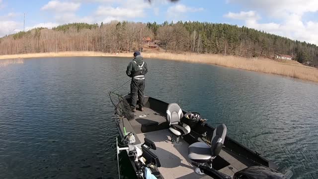 Pike fishing on ljung lake 8 PIKE!!!