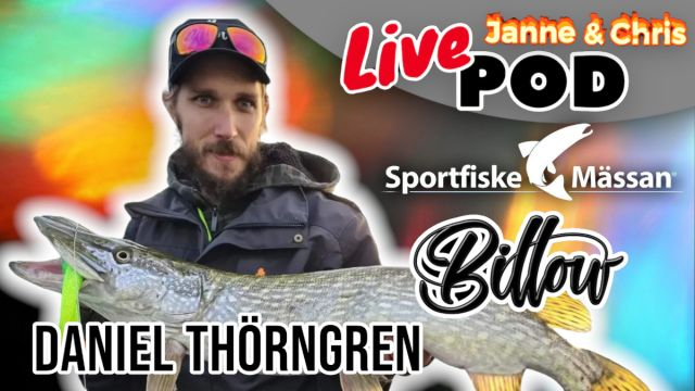 LivePod med Daniel Thörngren - Billow Sportfiskemässan 2023