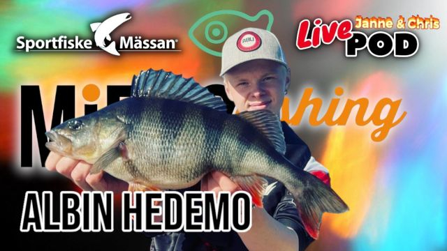 LivePod med Albin Hedmo på Sportfiskemässan 2024