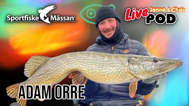 LivePod med Adam Orre på Sportfiskemässan 2024