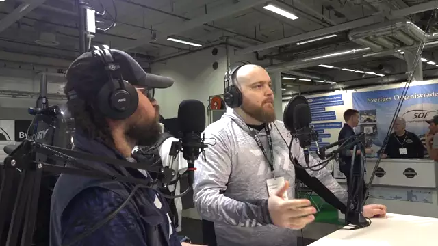 LivePod med Fredrik Bäcksvart och Viktor Myrefors på Sportfiskemässan 2024